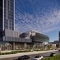 Modern Industrial Factory Park With Multiple Buildings Wide Roads And Green Landscaping