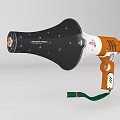 Orange Black Commercial Handheld Portable Business Equipment With Green Strap And Safety Alarm