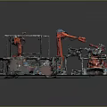 Modern Robot Arm Robot Arm Mechanical Arm Robot Arm Robot Head 3d model