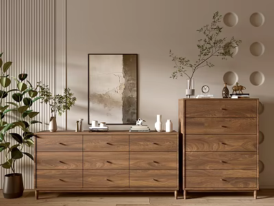 Modern Wood Grain Cabinet Simple Style Cabinet Whole Cabinet Sideboard Balcony Cabinet Storage Cabinet Entrance Cabinet 3d model