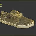 Stylish Black Casual Lace Up Shoes With White Sole And Canvas Upper