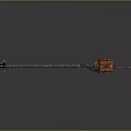 Heavy Duty Industrial Mixing Tool With Long Rod And Orange Motor Component