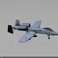 Twin Engine Military Airplane With Grid Texture Wings Fuselage Nose Art And Insignia