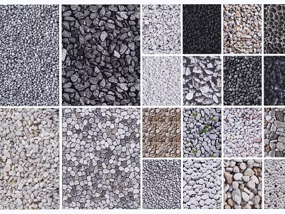 Modern cobblestone pavement sketch 3d model Modern cobblestone pavement sketch 3d model