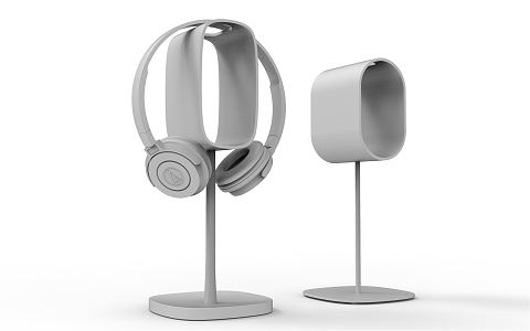 Modern Headset Rack 3d model