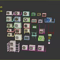 Electrical Appliances Display With Various Styles of Air Conditioners And Related Parts