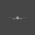 MC-21-310 Passenger Aircraft Exterior With White Body And Blue Livery
