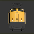 Yellow And Black Electric Model Train With Pantograph Front Windows And NS Logo