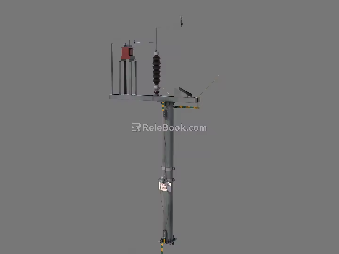 Lightning arrester main transformer 3d model