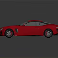 Pink Sports Car With Sleek Design And Shiny Exterior On Dark Background