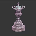 Elegant Classical Bronze Outdoor Light With Intricate Ornate Carved Decorative Design