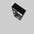 Modern Stylish Shelf Unit Multilayer Storage With Books Decorative Items And Ornaments