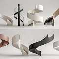 Modern Spiral Staircase Designs With Various Colors And Contemporary Styles