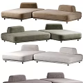Modern Sectional Sofa With Various Colors Velvet Upholstery And Metal Legs