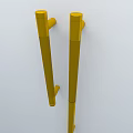Modern handle drill type decorative handle 3d model