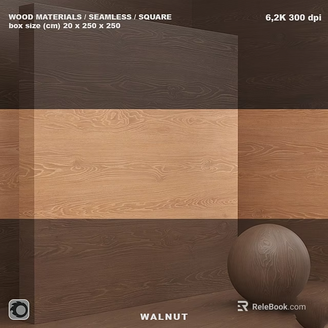 Wooden Decorative Components With Varied Grain Textures And Spherical Accent 3d model
