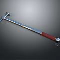 Professional Geological Hammer With Chrome Shaft And Red Leather Handle
