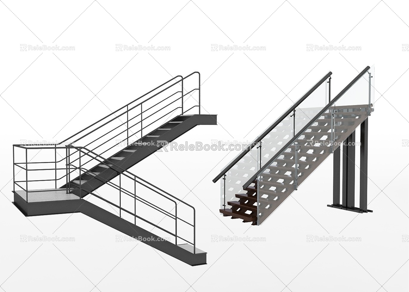 Modern Stairs 3d model