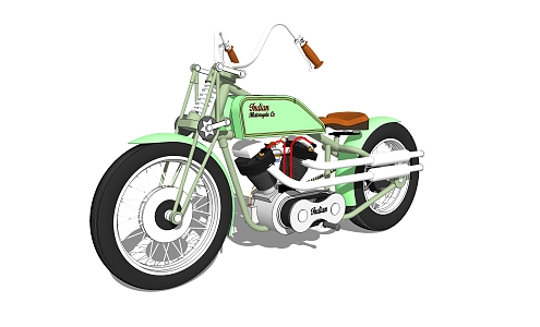 Modern Motorcycle 3d model