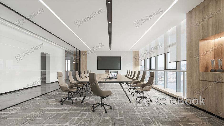 Modern Meeting Room Meeting Table and Chair model