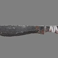 Vintage Knife with Rustic Sharp Blade and Wrapped Handle Design for Outdoor Survival Use
