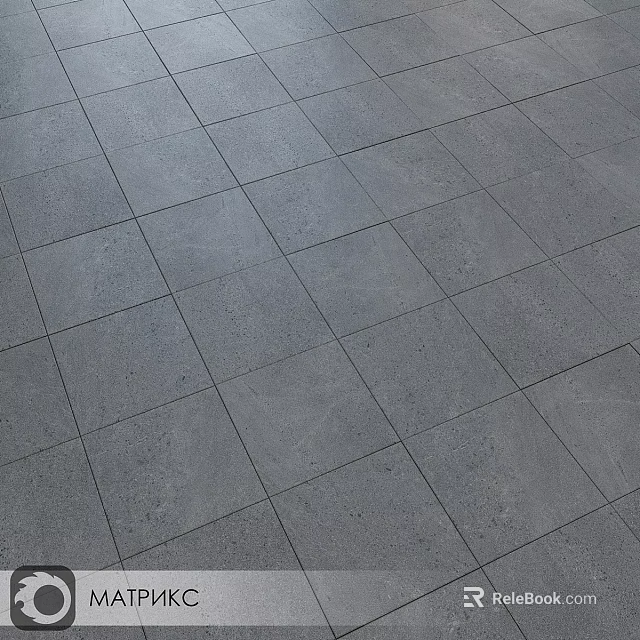 Textured Grey Square Tiles As Construction Components With Durable Floor Surface Design 3d model 