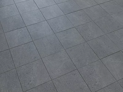 Textured Grey Square Tiles As Construction Components With Durable Floor Surface Design 3d model