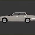 Beige Sedan Car With Modern Design And Reflective Surface Details
