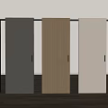 Modern Sliding Doors In Three Colors Wooden And Neutral Tones For Minimalist Interior