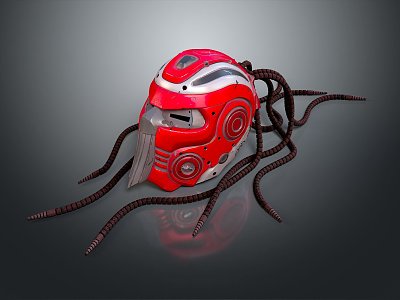 Sci-Fi Helmet Alien Helmet High Tech Helmet Game Helmet 3d model