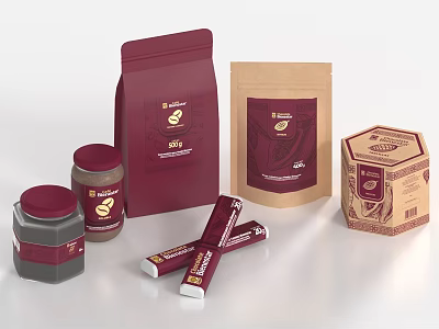 Health Care Products Nutrition Supplements Food Packaging Bags Packaging Boxes Food 3d model