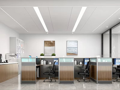 modern public office district government office area 3d model