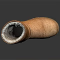 Brown Winter Boots with Soft Fur Lining Light Colored Sole for Warmth and Comfort