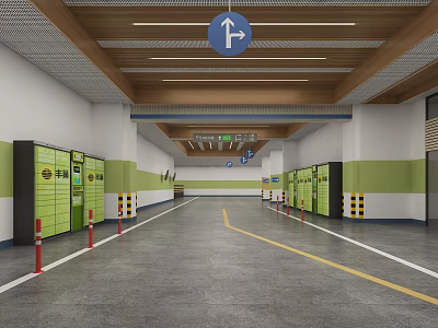 Underground Parking Modern Parking 3d model Underground Parking Modern Parking 3d model