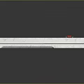 White Power Strip With Multiple USB Ports AC Outlets And Red Indicator Light