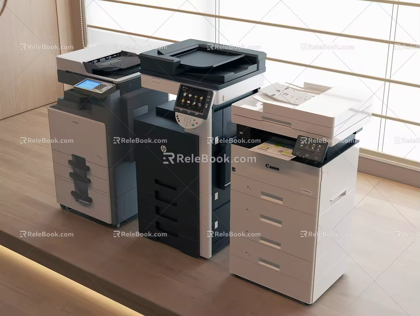 printer copier scanner 3d model