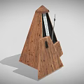 Wooden Metronome Musical Instrument Accessory With Classic Design And Tempo Indicator