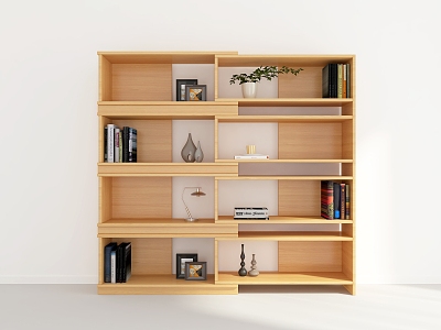 Modern Bookshelf 3d model