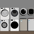 washing machine wall mounted washing machine drum washing machine mini washer dryer water heater 3d model