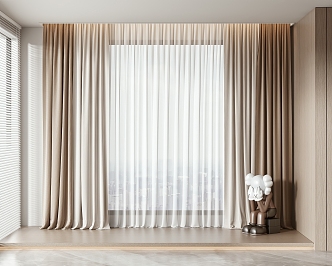 Modern Curtains 3d model