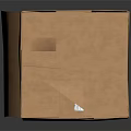 Eco Friendly Brown Cardboard Box For Household Items With Label And Recycling Symbol
