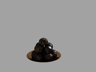 Modern Chocolate Art Bookshelf Ornaments 3d model