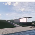 Contemporary Hillside Villa With Overhanging Design Swimming Pool Natural Surroundings And Illuminated Interior