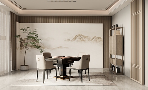 New Chinese Chess Room 3d model