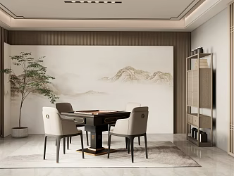 New Chinese Chess Room 3d model