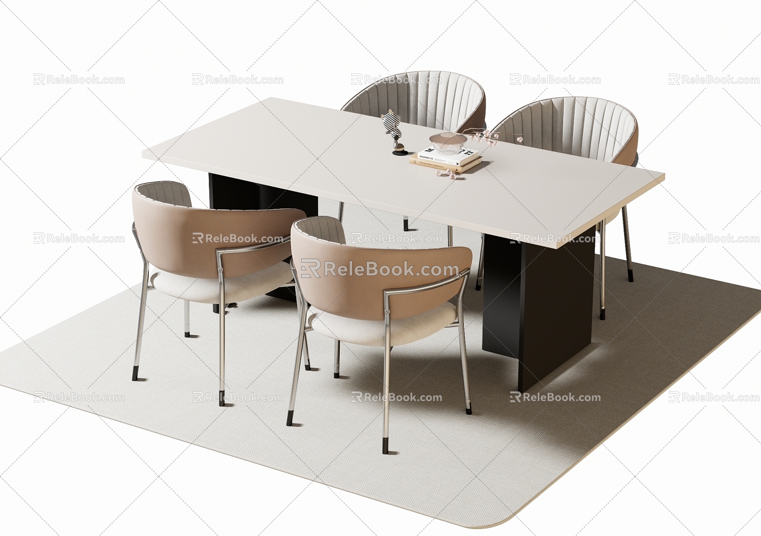 Dining Table and Chair Dining Chair 3d model