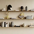 Quiet Wind Decorative Ornaments Combination Books 3d model