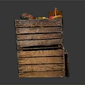 Stacked Wooden Crates Filled With Colorful Pumpkins And Gourds