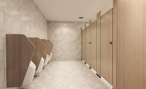 Public toilet Modern toilet 3d model