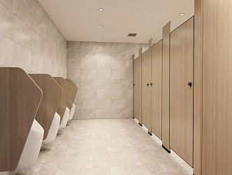 Public toilet Modern toilet 3d model